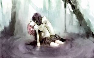 Image result for Anime Sad Hug