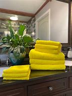 Image result for Yellow Bath Towels