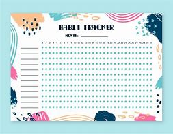 Image result for Cute Habit Tracker