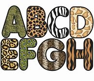 Image result for Jungle Print Letters