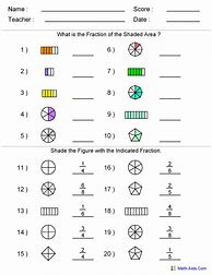 Image result for Fraction Grade 5 Worksheet PDF