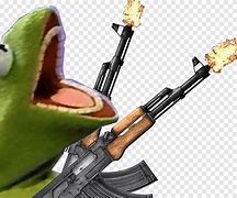 Image result for Kermit the Frog Gun Meme