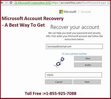 Image result for Microsoft Account Recovery Request Form