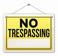 Image result for No Trespassing Signs Clip Art