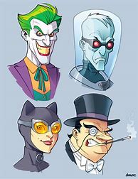 Image result for Batman Villains Drawing
