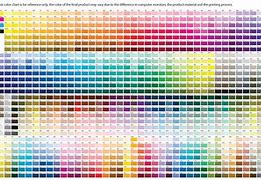 Image result for Ink Color Chart