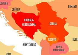 Image result for Kosovo Serbia Albania On Map