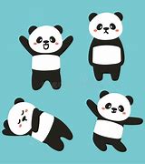 Image result for Cute Cartoon Panda Black and White