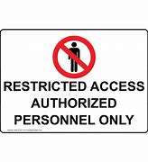 Image result for Restricted Acess Logo