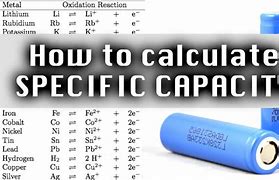 Image result for Calculate Specific Capacity Battery