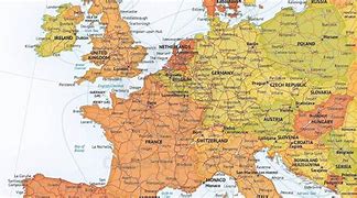 Image result for Road Map of Western Europe