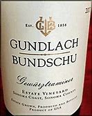 Image result for Gundlach Bundschu Gewurztraminer Estate