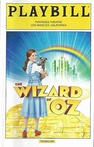 Image result for Wizard of Oz Playbill