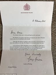 Image result for Letter to Her Royal Highness Queen