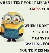 Image result for Miss You Minion Meme