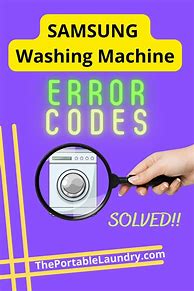 Image result for Samsung Washer Error Codes