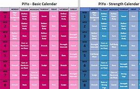 Image result for Piyo Workout Schedule