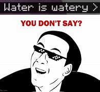 Image result for Minecraft Water Memes