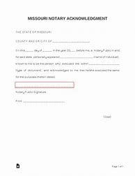 Image result for Missouri Notary Acknowledgement Form