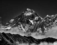 Image result for Mount Everest Black and White