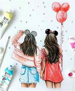 Image result for 2 Best Friends to Draw