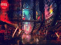 Image result for Cyberpunk Cities Year 2100