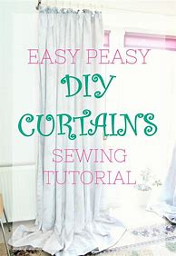 Image result for How to Make Curtains DIY