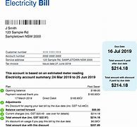Image result for Sample Energy Bill