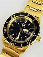 Image result for Seiko Black Gold Watch