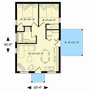 Image result for Small 2 Bedroom Cottage House Plans