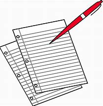 Image result for Paper with Pen Clip Art