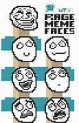 Image result for Pixel Art of Meme Face