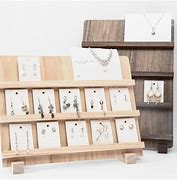 Image result for Wood Earring Display