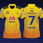 Image result for MS Dhoni New CSK Jersey