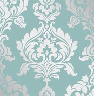 Image result for Teal and Silver Damask Wallpaper