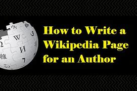 Image result for Writing a Wiki Page