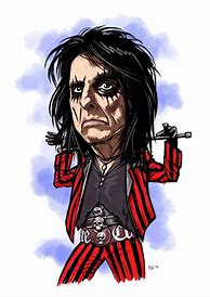 Image result for Alice Cooper Caricature