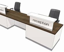 Image result for 2 Person Reception Desk