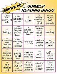 Image result for Summer Reading Bingo Ideas
