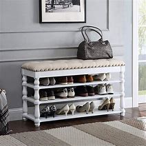 Image result for Shoe Rack Bench for Entryway