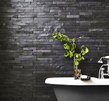 Image result for Black Slate Feature Wall