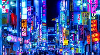 Image result for Japan City Night Background