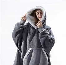 Image result for Unisex Oversized Fleece Hoodie Blanket
