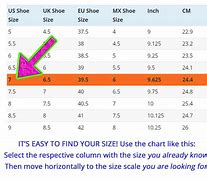 Image result for 38 European Shoe Size Conversion