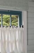 Image result for Natural Cafe Curtains Brass Rod