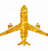 Image result for Airplane Gold Foil Images