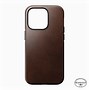 Image result for Nomad Brown Case On Blue iPhone 15 Pro