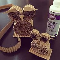 Image result for Corrugated Cardboard Art Projects