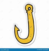Image result for Cartoon Drawing of a Fishing Hook