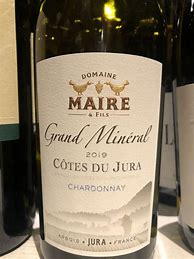 Image result for Maire Chardonnay Cotes Jura Grand Mineral